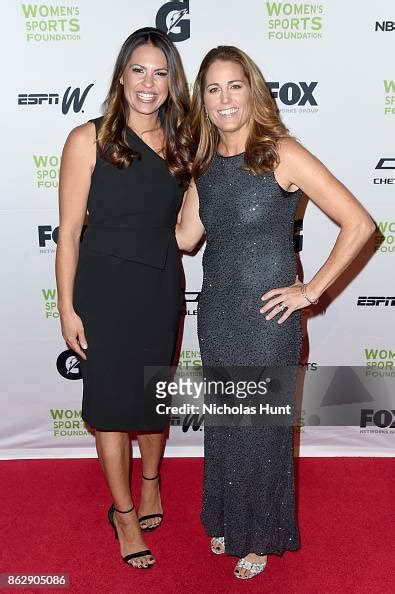 Softball Player Jessica Mendoza And Soccer Player Julie Foudy Attend
