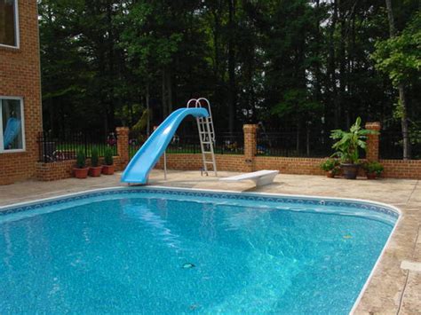 A prefab pool may be what you're above ground pool in ground pools inground pool designs lap swimming pool companies. Inground Pool Slides | Journal of interesting articles