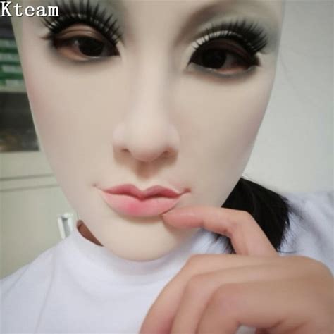 Costumes Reenactment Theater New Female Mask Latex Silicone Machina Realistic Human Skin Masks