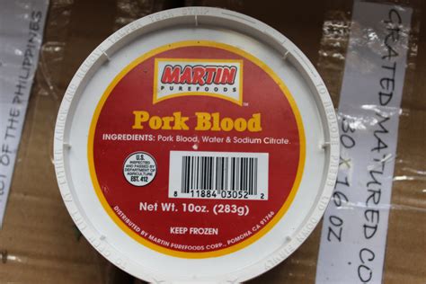 Martin Pure Foods Pork Blood Phil Am Market