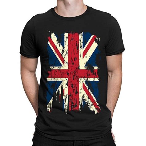 Affiliate Vintage Distressed Great Britain Flag Mens T Shirt