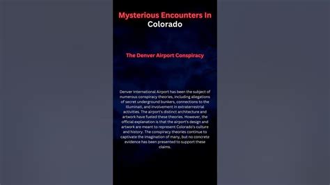 Most Mysterious Encounters In Colorado Youtube