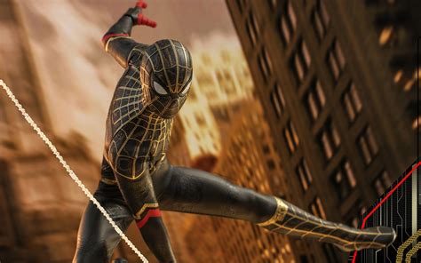 1920x1200 Resolution Spider Man Black And Gold Suit No Way Home Concept