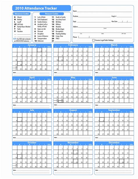 2021 Excel Calendar Employee Leave Calendar Template Printable