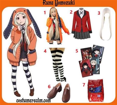 Diy Runa Yomozuki Costume Cosplay Outfits Anime Inspired Outfits