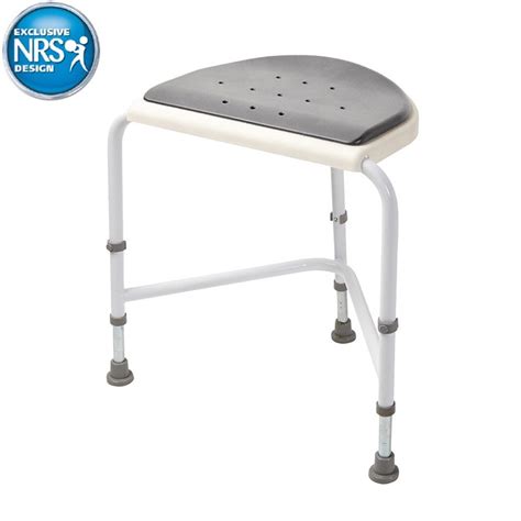 Nuvo Corner Shower Stool With Padded Seat Shower Chairs And Stools