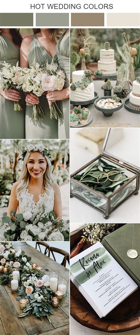 10 Sage Green Wedding Color Palettes For 2021 Trends