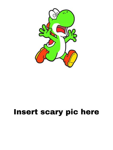 Yoshi Is Scared Of By 123riley123 On Deviantart
