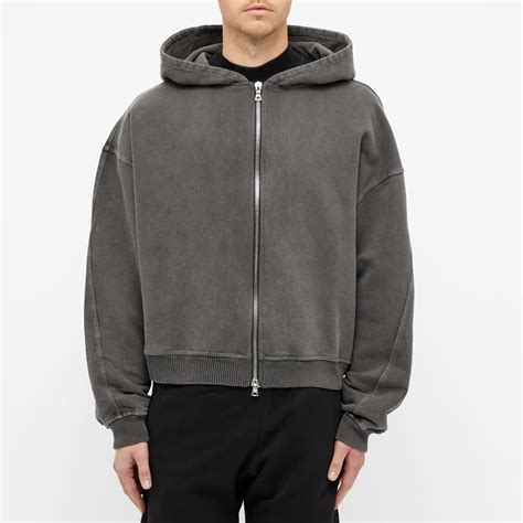cole buxton zip hoody washed black end cn