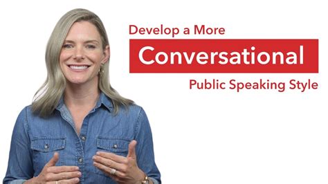 Develop A Conversational Public Speaking Style Youtube