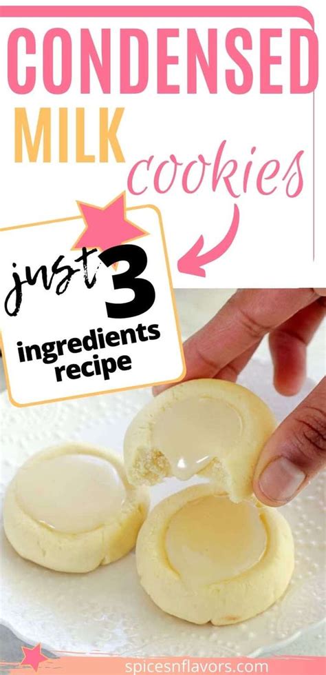 Just 3 Ingredients Sweetened Condensed Milk Cookies Recipe