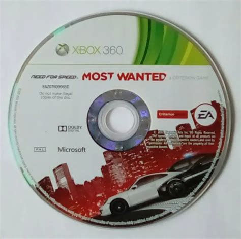DISK ONLY NEED For Speed Most Wanted Microsoft Xbox PicClick