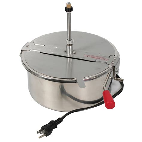 16 Ounce Replacement Kettle For 16 Oz Popcorn Machines 1350w Includes Lid And Stirrer For Use