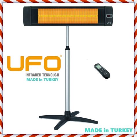 Ufo Infrared Patio เครื่องทำน้ำอุ่นกลางแจ้งในร่มรีโมทคอนโทรลไฟฟ้าเตาแผงติดผนัง220v ขารวม
