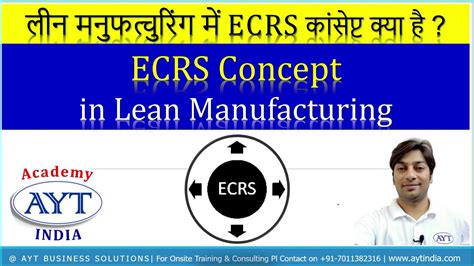 Ecrs Concept In Lean Manufacturing लीन मनुफत्चुरिंग में Ecrs कांसेप्ट