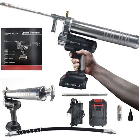 Htysupply Cordless Electric Grease Gun Electric Battery Powered Grease
