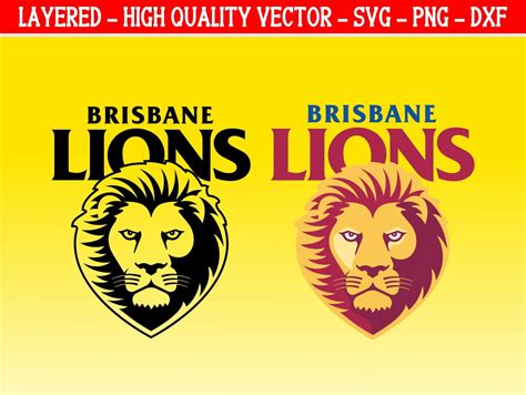 Brisbane Lions Svg Cricut Afl Team Brisbane Lions Logo Vector