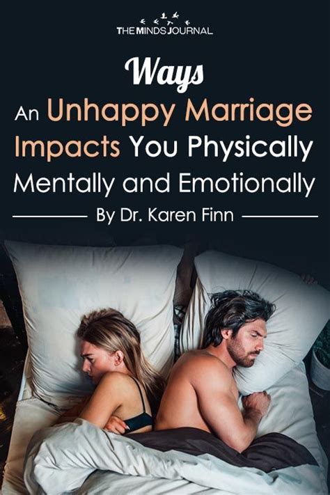 Ways An Unhappy Marriage Impacts You Physically Mentally And Emotionally Unhappy Marriage