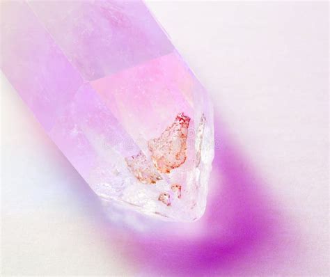 Quartz Crystal Illuminated By Color Stock Photo Image Of Geology