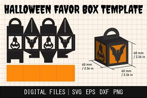 Halloween Treat Box Svg Printable Favor Box 1991388