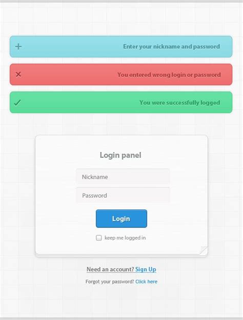 Login Form With Validation Subscription Form Login Form Web Forms