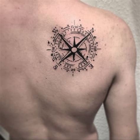 60 Excellent Compass Tattoos Designs On Back Tattoo Designs