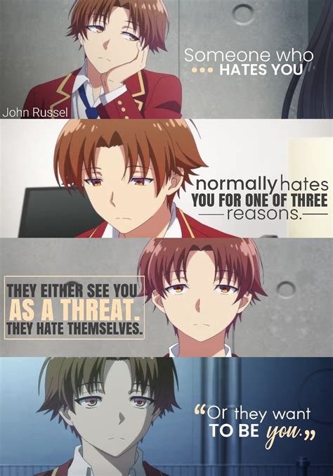 Classroom Of The Elite Anime Quotes Inspirational Anime Quotes Funny