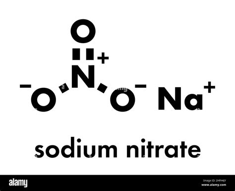 Sodium Nitrate Chemical Structure Hi Res Stock Photography And Images