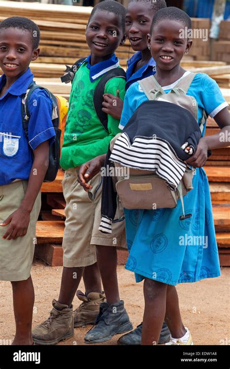 School Children Accra Ghana Africa Stock Photo Alamy