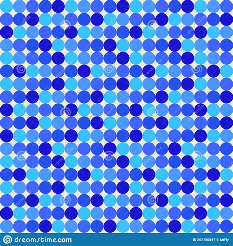 Bright And Blue Minimalistic Bubble Pattern Vector Illustration Stock