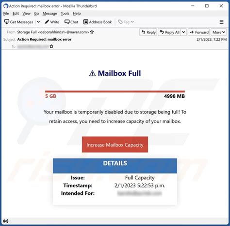 Mailbox Full Email Scam Removal And Recovery Steps Updated