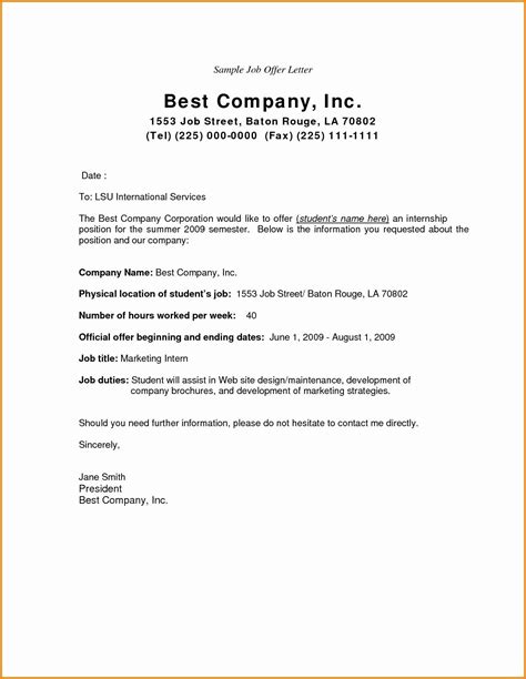Example Of Job Specifications With Letterhead Recruitment Templates