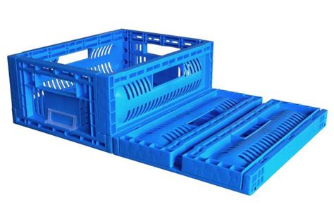 600400240mm Collapsible Plastic Crates Folding Plastic Fruit Box