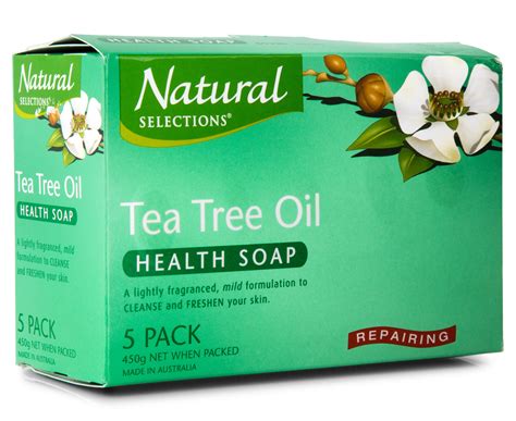 2 X Natural Selections Repairing Tea Tree Oil Health Soap 5pk Ebay