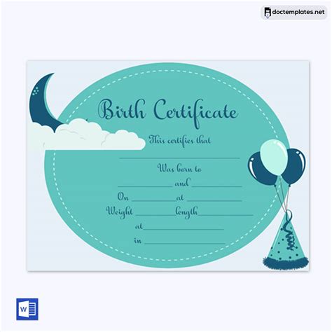 100 Free Birth Certificate Templates Edit And Printable