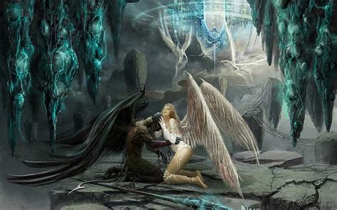 Free Download Dark Angel Wallpaper Fallen Angel And Angel 1920x1200