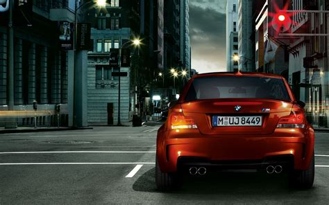 Baggrunde lys by gade røde biler sportsvogn BMW M1 Coupe hjul