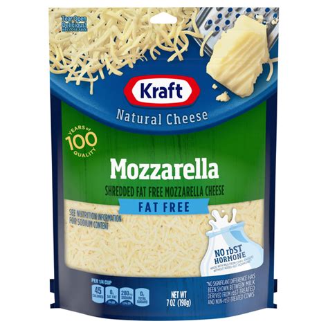 Save On Kraft Mozzarella Cheese Fat Free Shredded Order Online Delivery