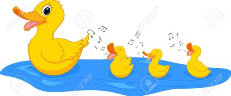 Duck And Ducklings Clipart Free Download On Clipartmag