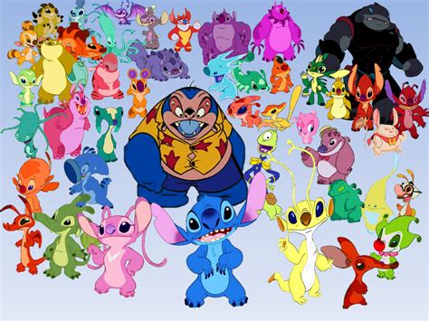 Stitch And His Cousins Friends And Enemies By 9029561 On Deviantart