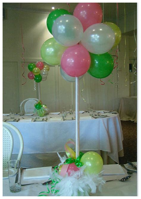 Diy Balloon Centerpieces Party Favors Ideas Balloon Table