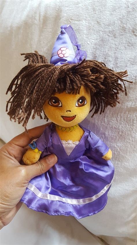 Dora The Explorer Purple Princess Plush Stuffed Ty Beanie Baby Doll