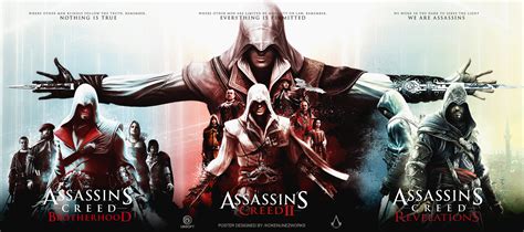 Assassins Creed Ezios Trilogy Triptych Artwork Rassassinscreed