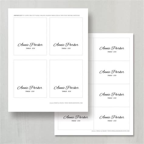 Precisely what is place card template word? Printable Place Card Template Instant Download Calligraphy | Free place card template, Printable ...
