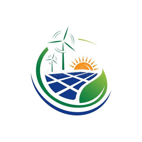 Ilustraciones Vectoriales Del Logotipo De Energías Ecológicas