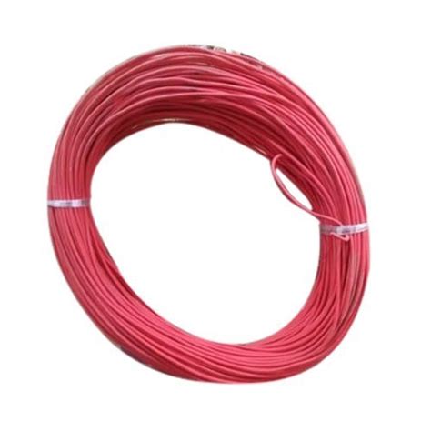 Flame Retardant 3 Sqmm Red Pvc Insulated Electrical Copper Cable