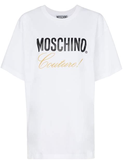 Moschino Cursive Couture Print T Shirt Moschino Cloth Moschino