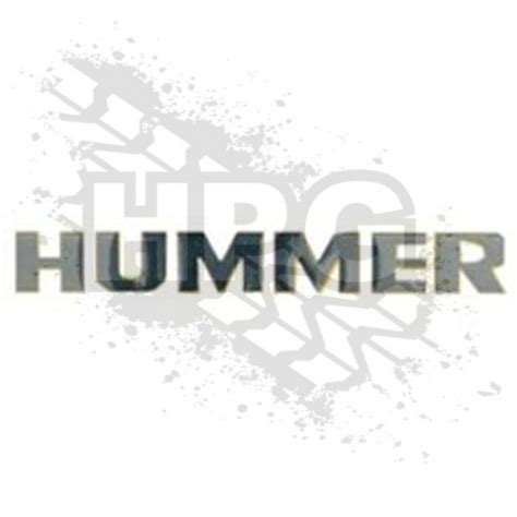 5744923 Decal Tailgate Chrome Hummer Hummer Parts Guy Hpg