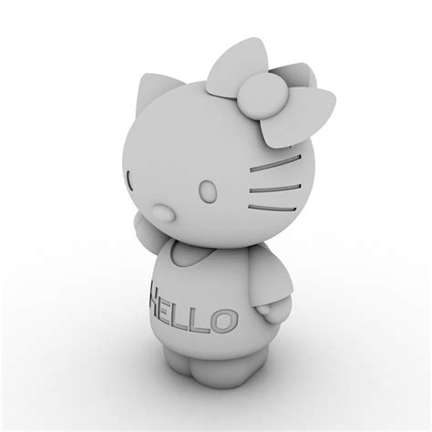 Modèle Dimpression 3d Hello Kitty
