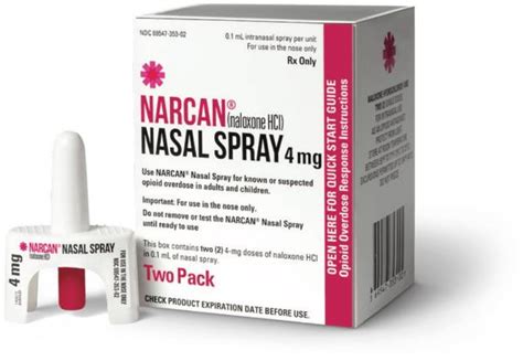 Narcan Opioid Overdose Instructions And More